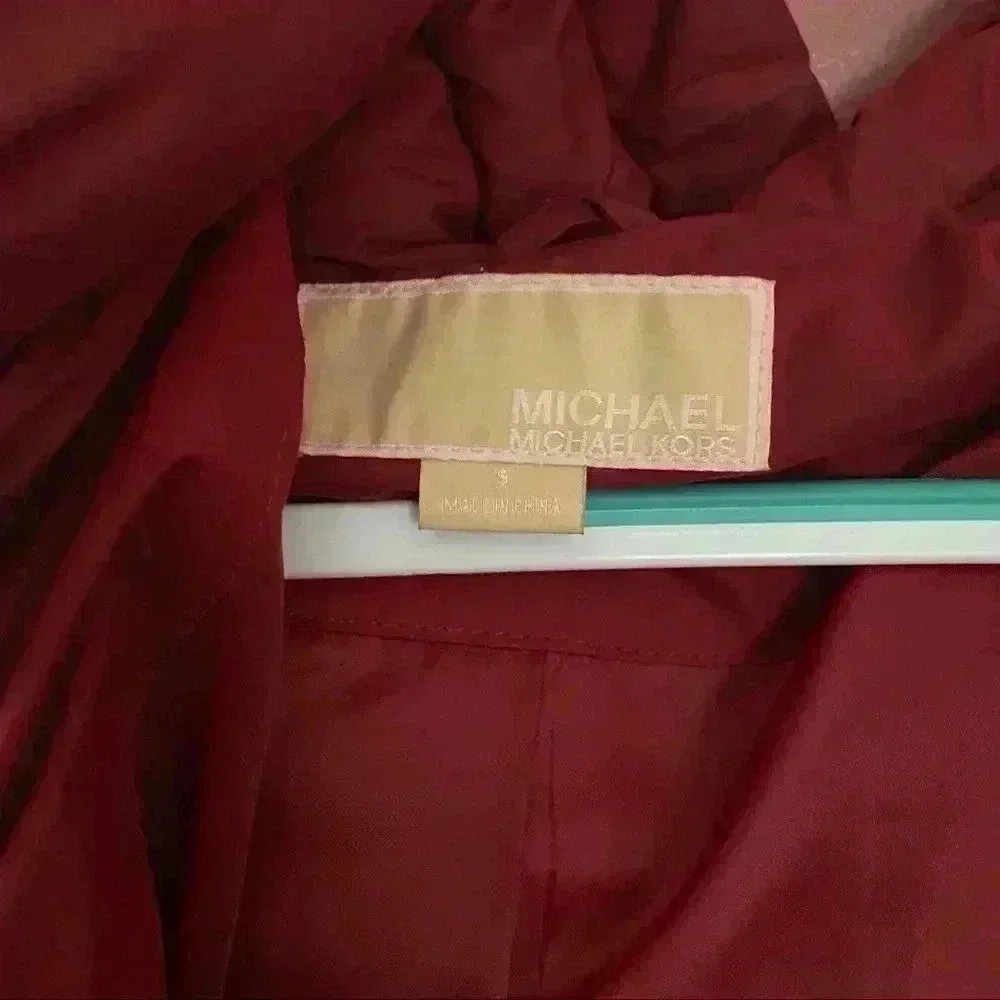 Michael Kors Red Puffer Jacket